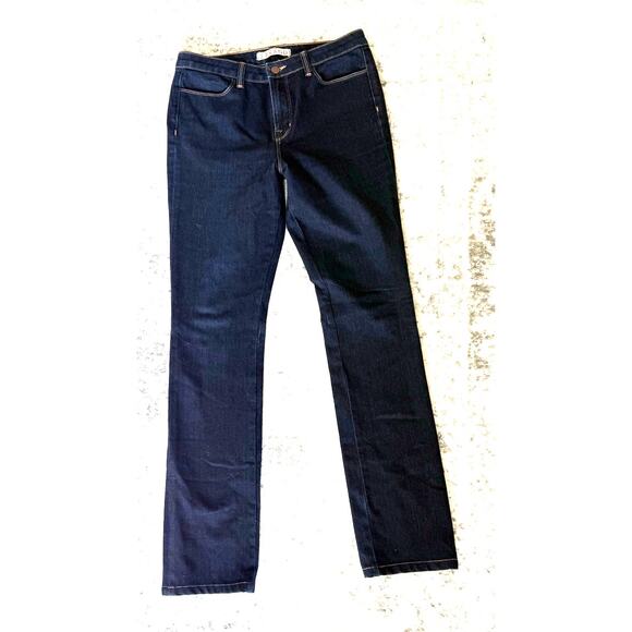 J Brand Dark Wash Indigo Denim Straight Leg High Rise Size 29 Bardot - Picture 1 of 5